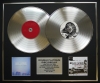 THE KILLERS/Double Platinum Disc Record Display Ltd Edition HOT FUSS & SAM'S TOWN