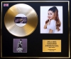 ARIANA GRANDE/CD GOLD DISC & PHOTO DISPLAY/LTD. EDITION/COA/ALBUM MY EVERYTHING