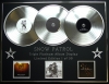 SNOW PATROL/TRIPLE PLATINUM ALBUM DISPLAY/FINAL STRAW + EYES OPEN + A HUNDRED MILLION SUNS