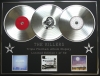 THE KILLERS/TRIPLE PLATINUM ALBUM DISPLAY/HOT FUSS + SAM'S TOWN + DAY & AGE