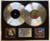COLDPLAY/Double Platinum Disc Record Display Ltd Edition VIVA LA VIDA & MYLO XYLOTO