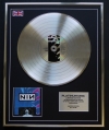 NINE INCH NAILS/LTD EDITION CD PLATINUM DISC/RECORD/PRETTY HATE MACHINE