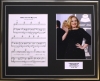 ADELE/SONG SHEET & PHOTO DISPLAY/LTD. EDITION/MAKE YOU FEEL MY LOVE