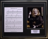 ADELE/SONG SHEET & PHOTO DISPLAY/LTD. EDITION/SOMEONE LIKE YOU