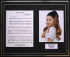ARIANA GRANDE/SONG SHEET & PHOTO DISPLAY/LTD. EDITION/ONE LAST TIME