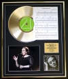 ADELE/CD GOLD DISC, SONG SHEET & PHOTO DISPLAY/ALBUM 21/SONGSHEET SOMEONE LIKE YOU