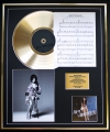AMY WINEHOUSE/CD GOLD DISC, SONG SHEET & PHOTO DISPLAY/ALBUM BACK IN BLACK/SONGSHEET BACK IN BLACK
