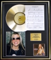 ANASTACIA/CD GOLD DISC, SONG SHEET & PHOTO DISPLAY/ALBUM ANASTACIA/SONGSHEET LEFT OUTSIDE ALONE