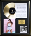 ARIANA GRANDE/CD GOLD DISC, SONG SHEET & PHOTO DISPLAY/ALBUM DANGEROUS WOMAN/SONGSHEET DANGEROUS....