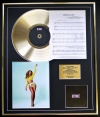 BEYONCE/CD GOLD DISC, SONG SHEET & PHOTO DISPLAY/ALBUM BEYONCE/SONGSHEET DRUNK IN LOVE