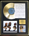 BEYONCE/CD GOLD DISC, SONG SHEET & PHOTO DISPLAY/ALBUM DANGEROUSLY IN LOVE/SONGSHEET CRAZY IN LOVE