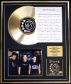 BLINK 182/CD GOLD DISC, SONG SHEET & PHOTO DISPLAY/ALBUM GREATEST HITS/SONGSHEET WHAT'S MY AGE AGAIN