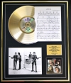 THE BEATLES/CD GOLD DISC, SONG SHEET & PHOTO DISPLAY/ALBUM LET IT BE/SONGSHEET LET IT BE