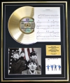 THE BEATLES/CD GOLD DISC, SONG SHEET & PHOTO DISPLAY/ALBUM HELP/SONGSHEET YESTERDAY