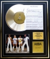 ABBA/CD GOLD DISC, SONG SHEET & PHOTO DISPLAY/ALBUM GOLD/SONGSHEET MONEY, MONEY, MONEY