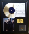COLDPLAY/CD GOLD DISC, SONG SHEET & PHOTO DISPLAY/ALBUM X & Y/SONGSHEET FIX YOU