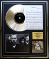 COLDPLAY/CD GOLD DISC, SONG SHEET & PHOTO DISPLAY/ALBUM VIVA LA VIDA/SONGSHEET VIVA LA VIDA