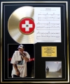 EMINEM/CD GOLD DISC, SONG SHEET & PHOTO DISPLAY/ALBUM RECOVERY/SONGSHEET NOT AFRAID
