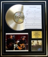 THE EAGLES/CD GOLD DISC SONG SHEET & PHOTO DISPLAY/ALBUM HOTEL CALIFORNIA/SONGSHEET HOTEL CALIFORNIA