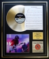 FOO FIGHTERS/CD GOLD DISC, SONG SHEET & PHOTO DISPLAY/ALBUM GREATEST HITS/SONGSHEET THE PRETENDER