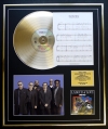 UB40/CD GOLD DISC, SONG SHEET & PHOTO DISPLAY/ALBUM LABOUR OF LOVE/SONGSHEET RED,RED WINE