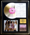 LITTLE MIX/CD GOLD DISC, SONG SHEET & PHOTO DISPLAY/ALBUM GLORY DAYS/SONGSHEET SHOUT OUT TO MY EX