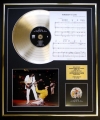 QUEEN/CD GOLD DISC, SONG SHEET & PHOTO DISPLAY/ALBUM A DAY AT THE RACES/SONGSHEET SOMEBODY TO LOVE