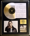 EMINEM/CD GOLD DISC, SONG SHEET & PHOTO DISPLAY/ALBUM MARSHALL MATHERS LP 2/SONGSHEET THE MONSTER