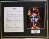 DAVID BOWIE/SONG SHEET & PHOTO DISPLAY/LTD. EDITION/LET'S DANCE