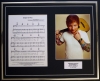 ED SHEERAN/SONG SHEET & PHOTO DISPLAY/LTD. EDITION/SHAPE OF YOU