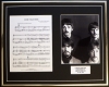 THE BEATLES/SONG SHEET & PHOTO DISPLAY/LTD. EDITION/COME TOGETHER