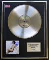 PRINCE/LTD EDITION CD PLATINUM DISC/RECORD/LOVE SEXY