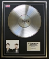 PET SHOP BOYS/LTD EDITION CD PLATINUM DISC/RECORD/ACTUALLY