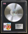 THE ROLLING STONES/LTD EDITION CD PLATINUM DISC/RECORD/FORTY LICKS