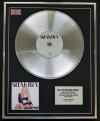 SHAKIRA/LTD EDITION CD PLATINUM DISC/RECORD/SHAKIRA