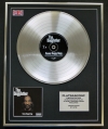SNOOP DOGG/LTD EDITION CD PLATINUM DISC/RECORD/THE DOGGFATHER