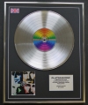 U2/LTD EDITION CD PLATINUM DISC/RECORD/ POP