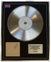 THE WHO/LTD EDITION CD PLATINUM DISC/RECORD/LIVE AT LEEDS