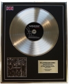 WEEZER/LTD EDITION CD PLATINUM DISC/RECORD/MAKE BELIEVE
