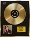 DUA LIPA/LTD. EDITION CD GOLD DISC/RECORD/DUA LIPA