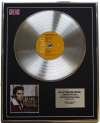 ELVIS PRESLEY/LTD EDITION CD PLATINUM DISC/RECORD/WHERE NO ONE STANDS ALONE