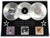 ARIANA GRANDE /TRIPLE PLATINUM ALBUM DISPLAY/ MY EVERYTHING + DANGEROUS WOMAN + SWEETNER/COA