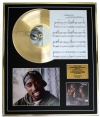 2PAC /CD GOLD DISC, SONG SHEET & PHOTO DISPLAY/ALBUM ALL EYEZ ON ME/SONGSHEET CALIFORNIA LOVE