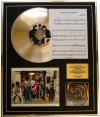 THE ROLLING STONES /CD GOLD DISC, SONG SHEET & PHOTO DISPLAY/ALBUM HOT ROCKS 64-71 /SONGSHEET HONKY