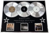 WESTLIFE /TRIPLE PLATINUM ALBUM DISPLAY/ FACE TO FACE + THE LOVE ALBUM + BACK HOME