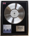 WESTLIFE /LTD EDITION CD PLATINUM DISC/RECORD/ WHERE WE ARE