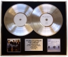 WESTLIFE /DOUBLE PLATINUM DISC RECORD DISPLAY LTD EDITION/ BACK HOME & WHERE WE ARE
