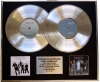 WESTLIFE /DOUBLE PLATINUM DISC RECORD DISPLAY LTD EDITION/ COAST TO COAST & WORLD OF OUR OWN