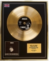 MARC BOLAN & T.REX /LTD. EDITION CD GOLD DISC/RECORD/ DANDY IN THE UNDERWORLD