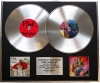 PINK /DOUBLE PLATINUM DISC RECORD DISPLAY/ LTD EDITION/COA/ BEAUTIFUL TRAUMA & HURTS 2B HUMAN